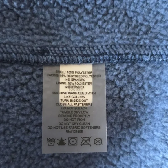 Stylish Blue and White Title Nine Fleece Vest Dress - Picture 7 of 7